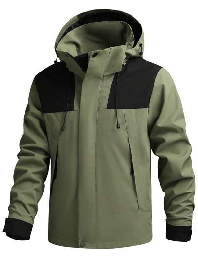 Men's Outdoor Sports Windproof Waterproof Jacket, Suitable For Spring And Autumn