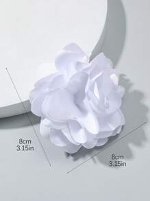 1 Peça elegante Grampo de Cabelo/Broche de Flor de Rosa de Cetim Desfiado Estilo Coreano Feito à Mão de Uso Duplo, Acessório de Cabelo para Mulheres Boêmias no Dia dos Namorados, Grampos de Cabelo, Presilhas de Cabelo