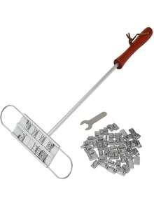 Bbq Branding Iron With Letters For Grilling - Silver - View 7
