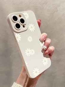 1 Stück Blumen Handyhülle mit Gänseblümchen Muster, Schutzhülle, Stoßfest