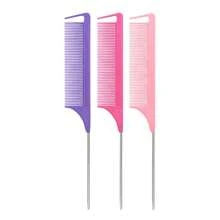 5支装防静电碳纤维钢针材质长细尾梳，带刻度，女孩礼物，黑色刻度尖尾梳套装，用于发型设计，带刻度尖尾梳，分缝梳，金属长钢针尖尾梳，专业美发造型梳，带刻度，返校季，旅行度假必备，女士美发配件，梳子，发刷，木梳，迷你发刷，解结梳，卷发梳，美发工具，旅行必备，发型，美发，发刷，背梳，造型梳，卷发梳，边缘梳，梳子，梳头，发刷套装，梳头，卷发梳，解结梳，女士发刷，头发，旅行，美发产品，美发工具，美发用品，理发师，理发师配件，理发店，美发设备 - 彩色 - 查看 8