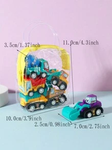 Kids' Inertia Vehicle Toy Set, 6pcs Engineering Cars, Baby Toddler Sliding Car Toy For Intellectual Development, Boys Toys, Car Toy, Baby Boy Toys, Kids Cars, Hot Wheels, Boys Toys Cars, Kids Gift, Toys For Baby, Police Car