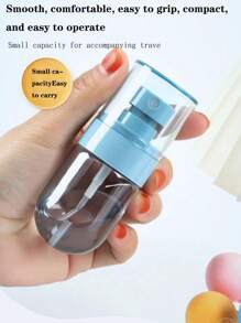 1只便攜式倒立包裝塑料小型納米噴霧瓶,酒精噴霧器消毒化妝水噴霧器可用於面部和旅行