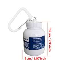 1 Pieza Bote De Proteínas Negro/blanco De 100 Ml, Contenedor Portátil De Proteínas Para Uso Deportivo Y De Fitness - Blanco - Ver 2