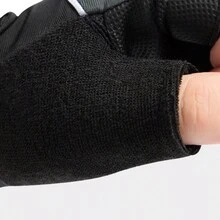 1對男女款半指運動手套,適用於健身啞鈴運動,掌心坡緩衝,透氣舒適,防滑耐磨,空心透氣,輕薄舒適 - 粉色 - 查看 3