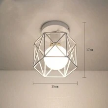 Nordic Minimalist Modern Patio Light, Corridor, Hallway, Entrance, Wardrobe LED Ceiling Light, Bulb Not Included - 多色 - 查看 14
