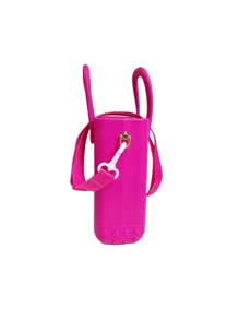 Bolso mini de EVA, bolso de mano con adorno de dibujos animados de color desmontable, bolsa de almacenamiento impermeable y accesorios con estilo, bolsa de almacenamiento multifuncional portátil, bolsa de goma de dibujos animados a juego, ideal para viajes, bolsas de mujer para vacaciones y días festivos, necesidades de playa, esenciales de playa, cosas de playa y esenciales de verano, la mejor bolsa para mujeres para ambiente de playa