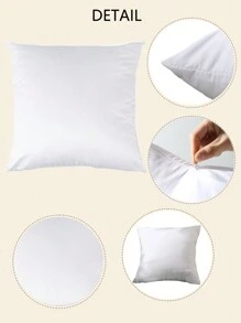 1pc Customized Pillow Case With Single-Sided Photo Or Text Printing, No Filling, Suitable For Wedding Anniversary, Valentine's Day, Proposal, Couple Date, Husband And Wife Gift