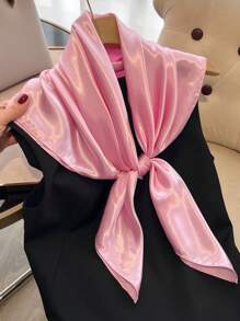 1pc Imitate Silk Solid 90 Color Bandana, Sunscreen, Light Cardigan, All-Match Decoration Scarf Bandana,Hair Band,Head Band Ideal For Dressing Up Your Look - Multicolor - View 20