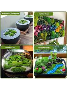 34pcs Artificial Moss Rocks, Green Floral Moss Balls Moss Covered Stones Fake Moss Decor For Floral Arrangements Fairy Gardens And Crafting 5 Size, Valentine Day, Gift,Garden Decor,Outdoor Plant,Gardening,Fake Flowers - Green - View 8