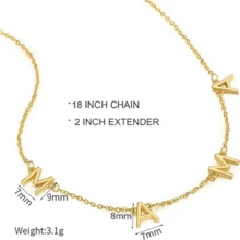 1pc Mother Necklace For Women, Golden & Rose Gold Mom Jewelry For New Mom, Expecting Mom Gift, Mom Gift With Greeting Card - Gold - View 6