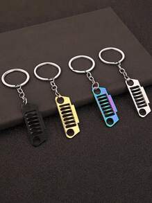 1pc Creative Funny Car Keychain, Automotive Keyring Decoration, Auto Parts Accessory, Gift For Him - Multicolor - View 7