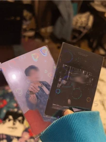 50入組透明閃亮雙層卡片膜，照片和相冊卡片保護套，扁平口保護膜 - 彩色 - 查看 5