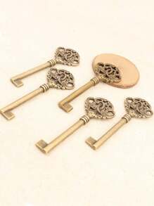 5pcs/Pack 3.1*8.8cm Antique Alloy Large Key Shaped Pendant For Necklace/Key Chain Diy Jewelry Making
