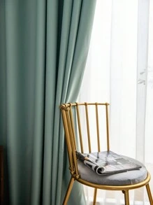 1 Stück Moderner Stil Polyester Verdunkelungsvorhang, Hohe Präzision, Geeignet Für Wohnzimmer, Schlafzimmer Und Verschiedene Raumtypen