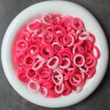 100pcs/Pack Random Delivery Cute Cartoon Style Elastic Hair Ties, Hair Bands