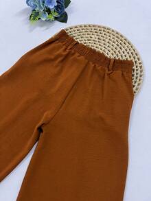 Women Pants - 鏽棕色 - 查看 7