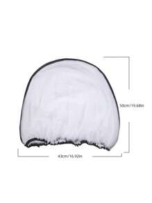 1pc Universal Baby Bassinet Mosquito Net With Mesh And Anti-Dust Fabric Cover, Including Storage Bag, Easy Carry, White, Suitable For All Seasons - White - View 5