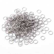 50/100/200入組不鏽鋼跳環金銀色開口分體環,可用於珠寶製作diy手鍊,項鍊,耳環配件供應品3/4/6/8mm - Stainless Steel Jump Rings - 查看 4