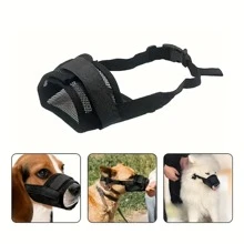 Muselière respirante pour chien, installation rapide avec sangle réglable, couvre-bouche doux anti-morsure et anti-aboiement pour animal de compagnie, muselière réglable pour chien