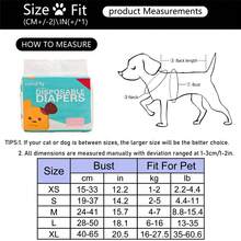 1 件狗尿布，变色卫生巾，母狗内裤，10 件/包小狗尿布 - 藍色 - 查看 2