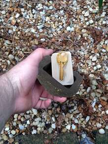 1 cái Ẩn giấu Spare Chìa khóa Fake Rock , Màu xám Ngụy trang đá Chuyển nhượng An toàn , Thích hợp Đối với Ngoài trời Sân vườn Hoặc Sân trong An ninh Chìa khóa - màu đen - Xem 7