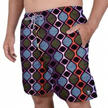 Men Beach Shorts - 黑色 - 查看 2