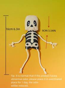 骷髏造型互動式貓玩具,適用於貓/小貓寵物玩具 - 黑與白 - 查看 1