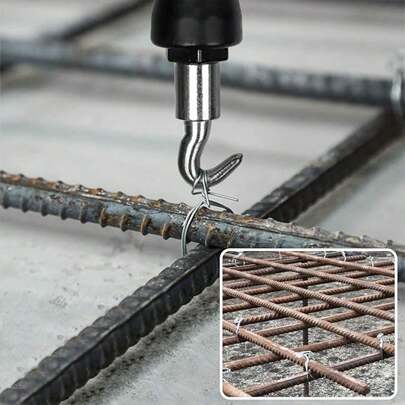 1pc Semi-Automatic Rebar Tie Wire Hook, Pull Rod Hook, Steel Wire Tying Tool And Rebar Pull Line Hook