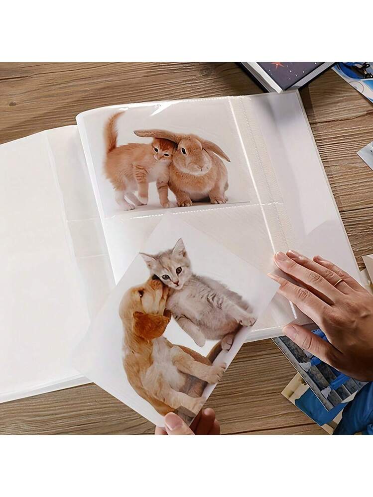 Album Per Scrapbooking 20x20 Cm - 40 Pagine In Carta Kraft, Copertina Rigida, Con Adesivi E Penne Metalliche