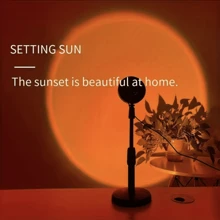 1pc Sunset Lamp, 16 Colors Sunset Projection Lamp With Remote, Sunset Lamp Projection, Romantic Sunset Projector, Rainbow Projection Night Light, Sunset Lamp Color Changing, Lamp For Girlfriend - Style 3 - View 9