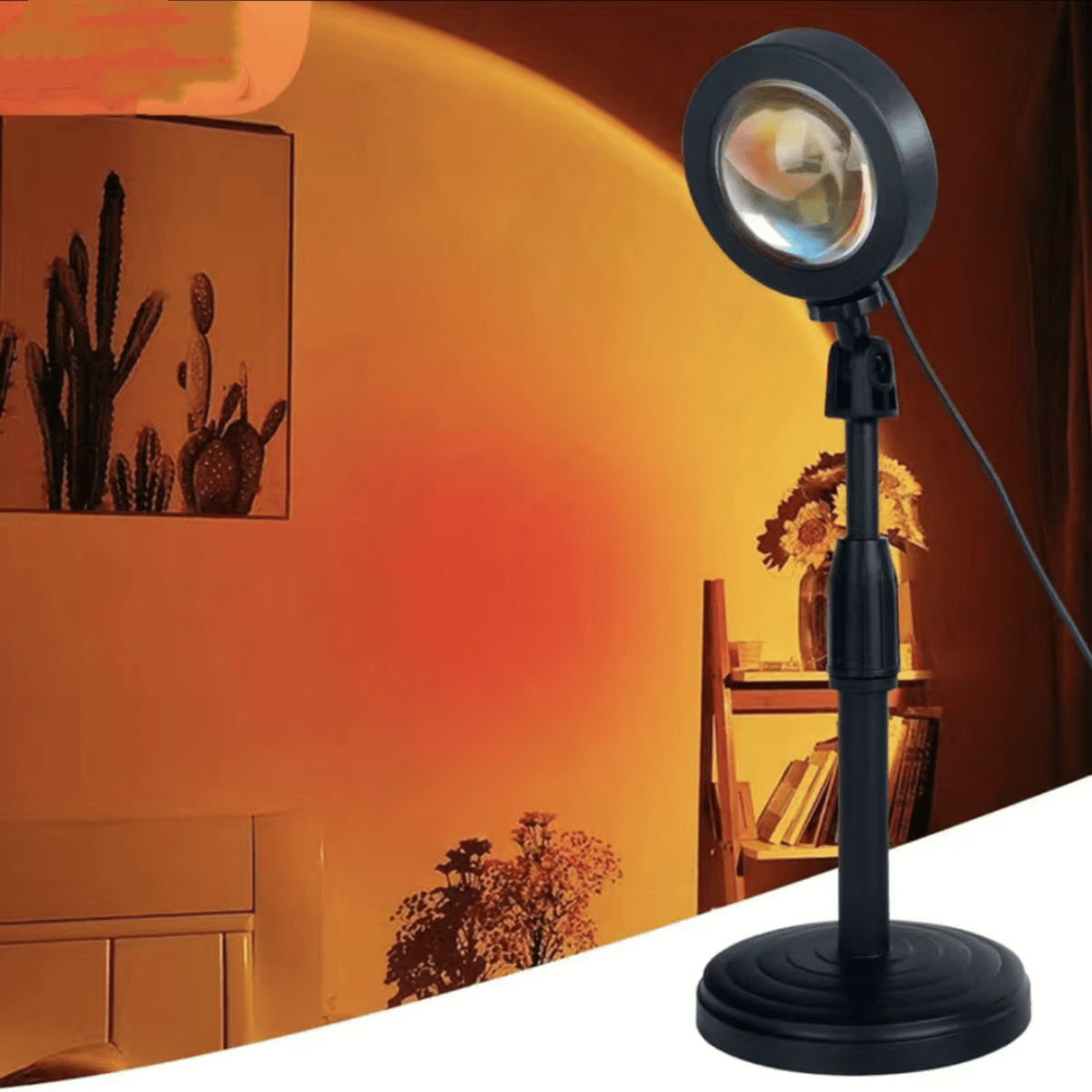 1pc Sunset Lamp, 16 Colors Sunset Projection Lamp With Remote, Sunset