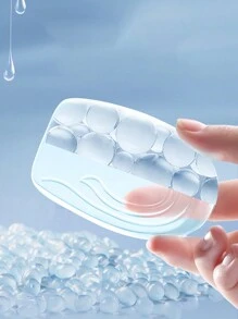 2pcs Invisible Soft Silicone Shoe Inserts, Super Elastic, Heightening Insoles, Foot Protection Pad, Relieve Fatigue - Clear - View 4