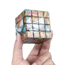 Square 60mm 4-Layer Creative Pattern Metal Grinder