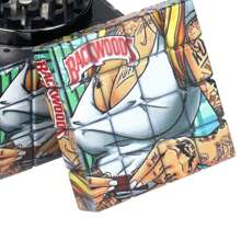 Square 60mm 4-Layer Creative Pattern Metal Grinder