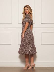 Women Dresses - 鏽棕色 - 查看 2