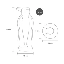 Eco Twist 2L Tupperware - Azul Cielo - Ver 8