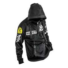 Sudadera Techwear moda Japonesa - Negro - Ver 2