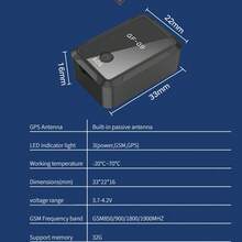 Rastreador GPS mini con imán fuerte, posicionamiento WIFI anti-robo para automóvil, localizador GPS, control de aplicación, batería incorporada, protección de cerca, seguimiento inteligente para mascotas y anti-pérdida de la familia - Negro - Ver 9