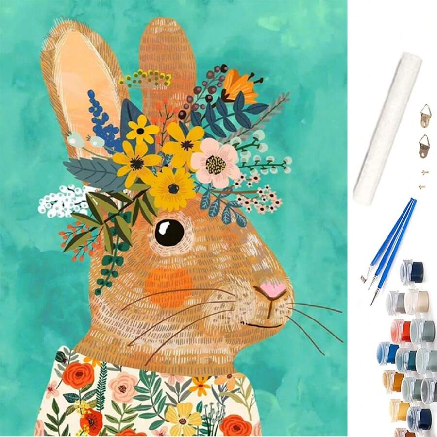 Paint By Numbers For Kids Animal Rabbits Paint By Number For Kids