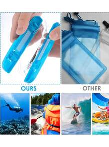 Pochette étanche universelle pour téléphone, étui étanche compatible avec iPhone 14, 13, 12, 11Pro Max, XS Plus, Samsung Galaxy S22, S23, jusqu'à 7 pouces, sac étanche 3D pour téléphone portable