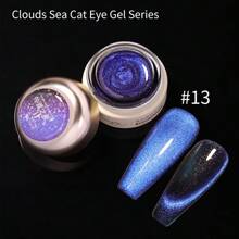 8ml/Bottle Eniness Cat Magnetic Gel Nail Polish, Sparkle Glitter Gel Varnish, Semi-Permanent Soak Off UV Gel