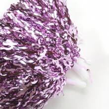 2入組/1對多彩的啦啦手花金屬色啦啦棒,適用於啦啦隊,舞蹈隊,啦啦運動,多彩的啦啦棒配有警棒手柄,成年團隊精神運動比賽,足球籃球比賽花球,運動賽事 - 彩色 - 查看 7