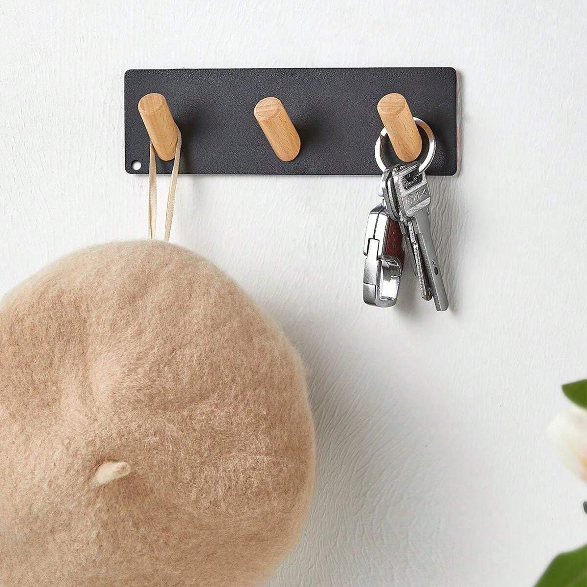 Door/Entrance Key Organizer Wall-Mounted Hook Rack With No Need To ...