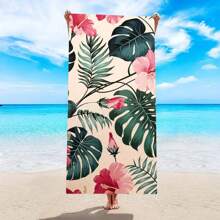 1pc Extra Large Beach Towel, Oversized, Super Absorbent, Soft Microfiber Beach Blanket, Multiple Sizes Available, Essential For Summer, Windproof, UV Protection, For Beach, Party, Travel Drying, Camping, Beach Accessory, Vacation Gift Beach Essentials - Pink - View 3