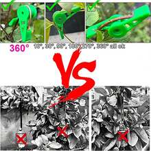 10pcs Green 360 Degree Adjustable Angle Plant Bender For Plant Training And Growth Enhancement - Green - View 6