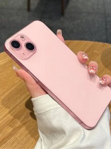 1 protector de pantalla de lente resistente a los arañazos y a prueba de rayones con cobertura completa decorado con brillo compatible con IPhone - Rosa - Ver 4
