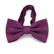 Corbatín sólido de doble capa con estilo para hombre, perfecto para novio, boda, fiesta, cóctel, banquete, atuendo de negocios y vestimenta formal (Negro) Navidad informal
