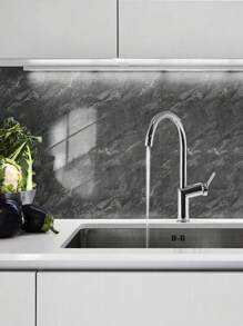 10片/套 1.8㎡ PVC 3D 深灰色大理石纹瓷砖墙贴，防水防潮，遮盖丑陋墙面，适用于厨房、浴室、铝塑板墙贴 - 深灰色 - 查看 5