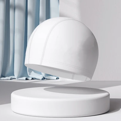 1 件成人大号游泳帽，防滑防水，男女通用，游泳帽，柔软舒适，轻便，适合室内外游泳，带 PU 层，防滑设计，游泳池设备，沙滩必需品，沙滩配件，泳池浮板